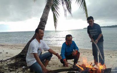 Ikan Bakar di Pantai Jati Tuapejat, pulau Sipora Mentawai